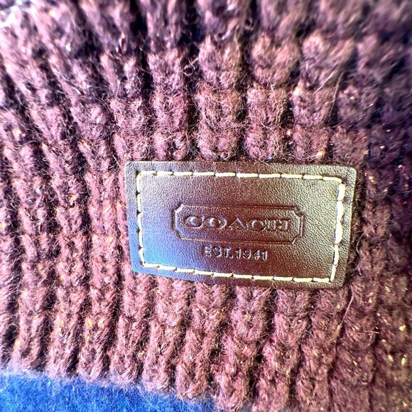 Coach Cashmere Blend Scarf - Picture 6 of 9
